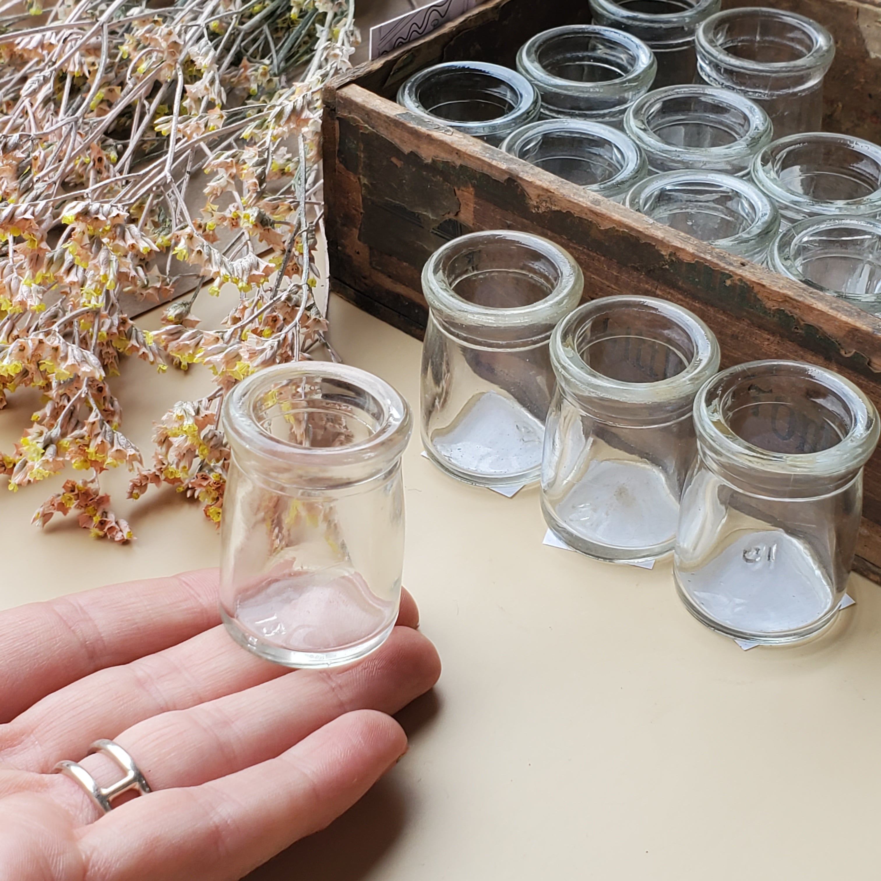 Tiny Vintage Bottle / For Ink? / For flowers? / For anything :)