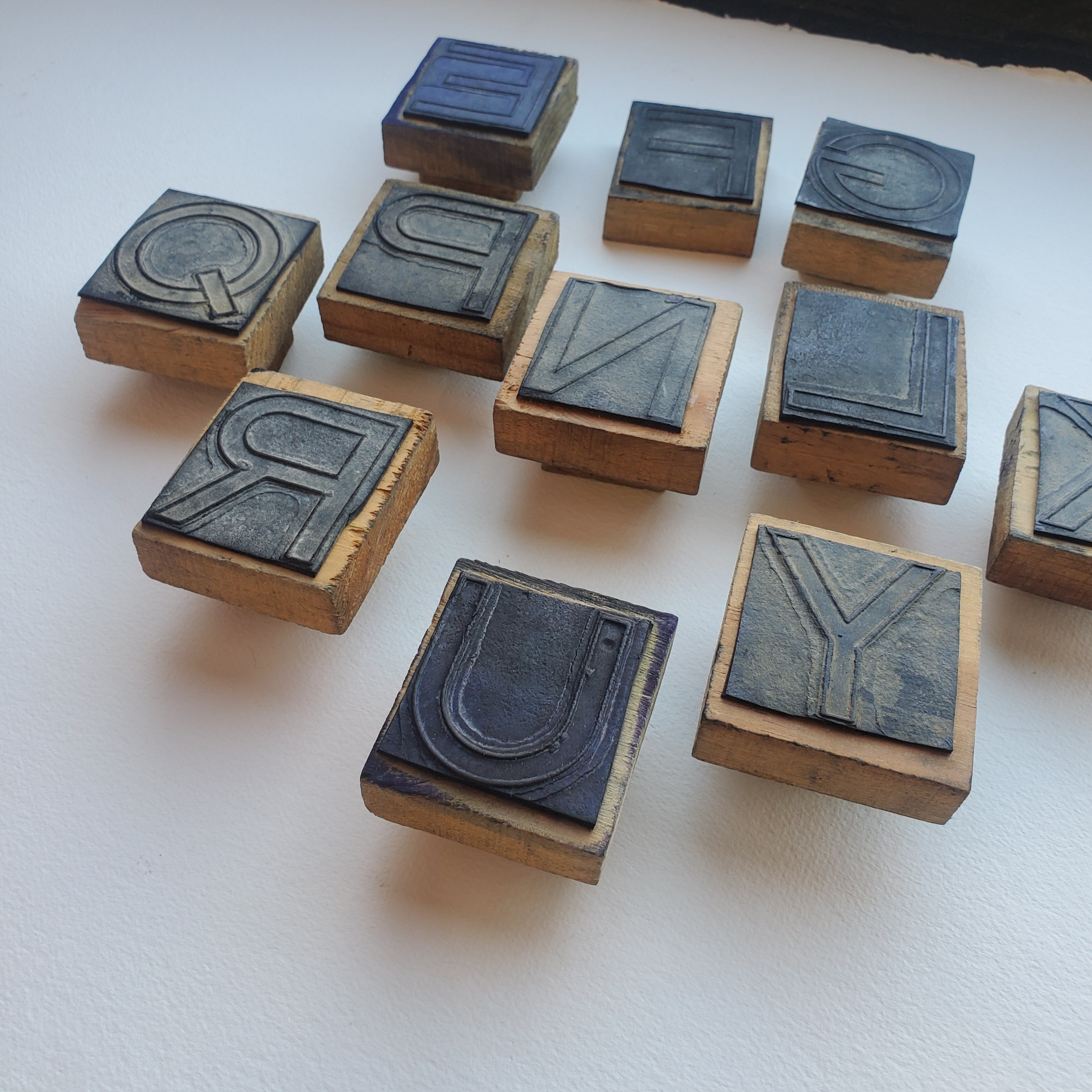 Vintage Mexican Rubber Block Stamp / Various Letters