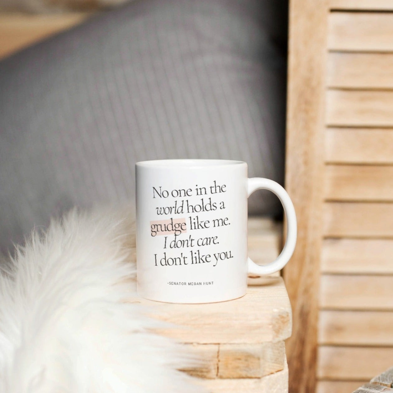 No one Holds a Grudge Mug