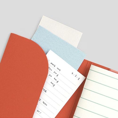 A5 Color File Notebook / Flame Orange