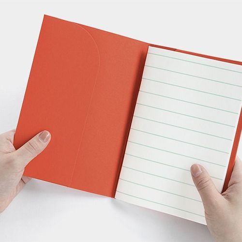 A5 Color File Notebook / Flame Orange