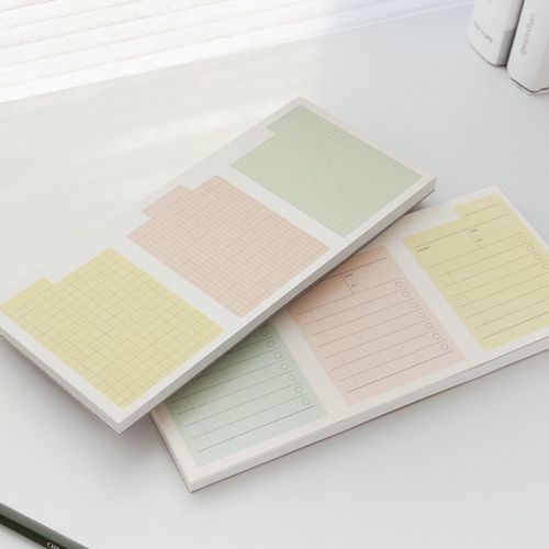Pastel Grid Memo Pad
