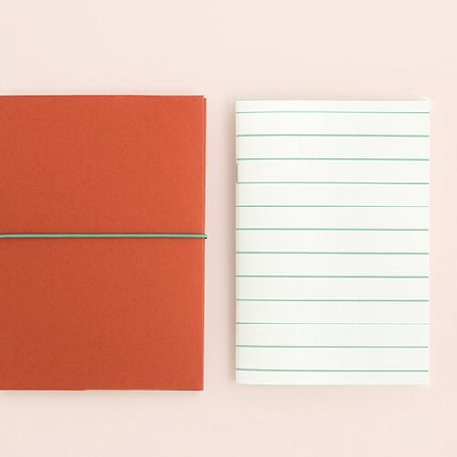 A5 Color File Notebook / Flame Orange