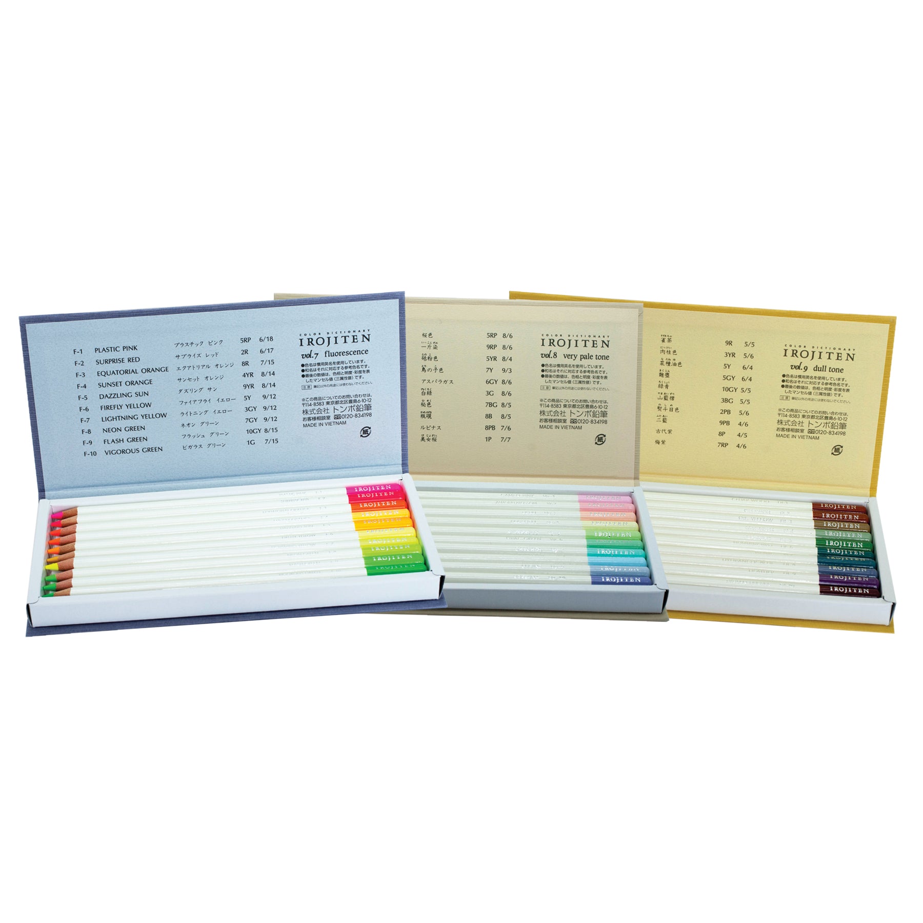 Tombow Irojiten Colored Pencil Dictionary Set / Seascape