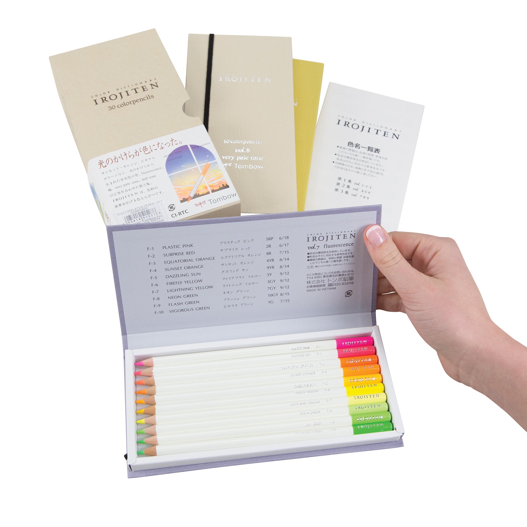 Tombow Irojiten Colored Pencil Dictionary Set / Seascape