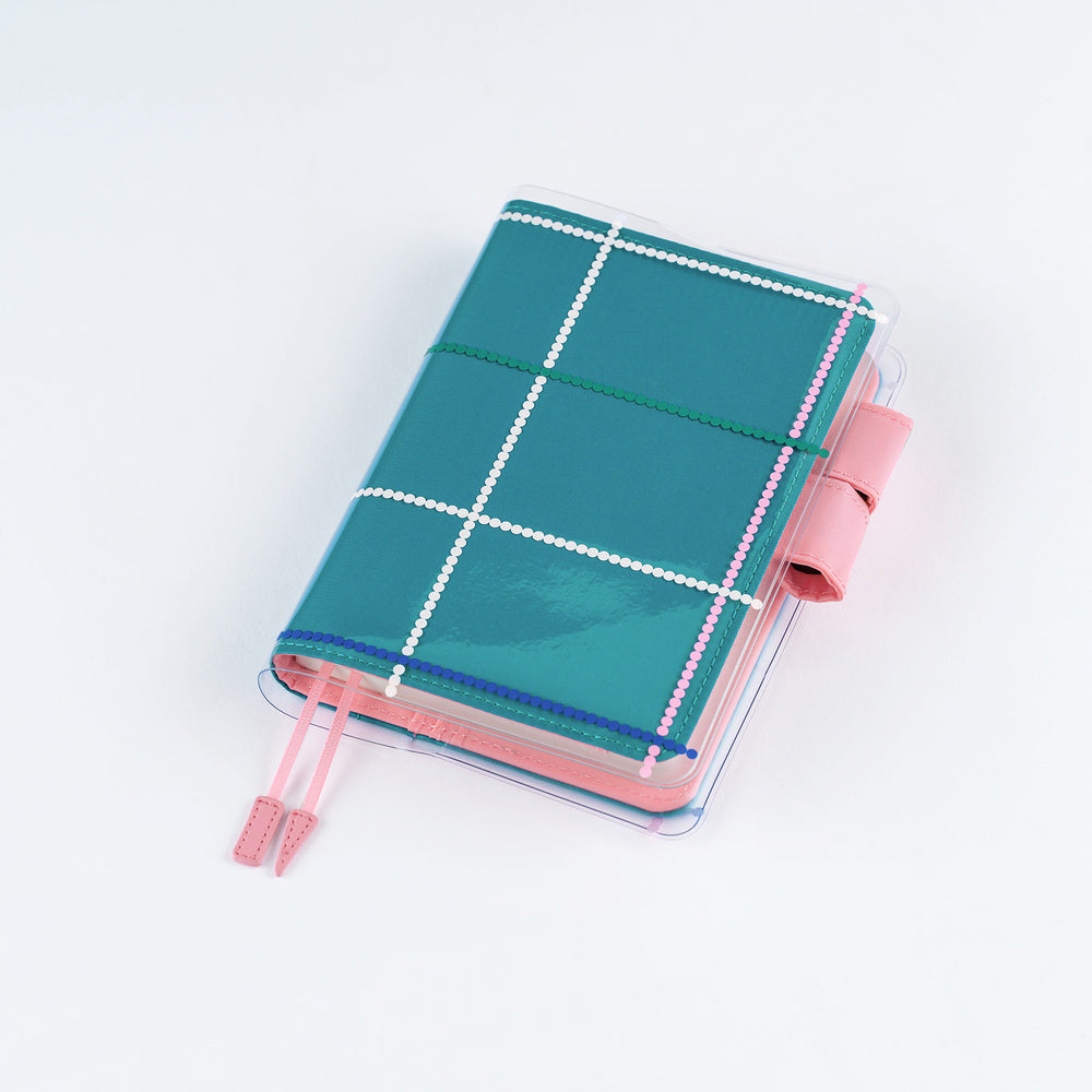 Hobonichi Techo / Yoshie Watanabe: Cover on Cover for A6 Size / Dotted Plaid