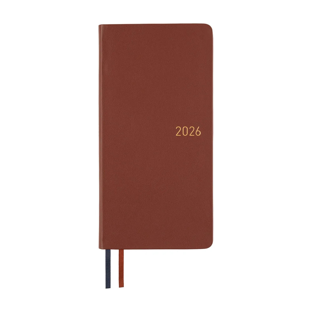 Hobonichi Techo 2026 Weeks / Leather / Wine Brown