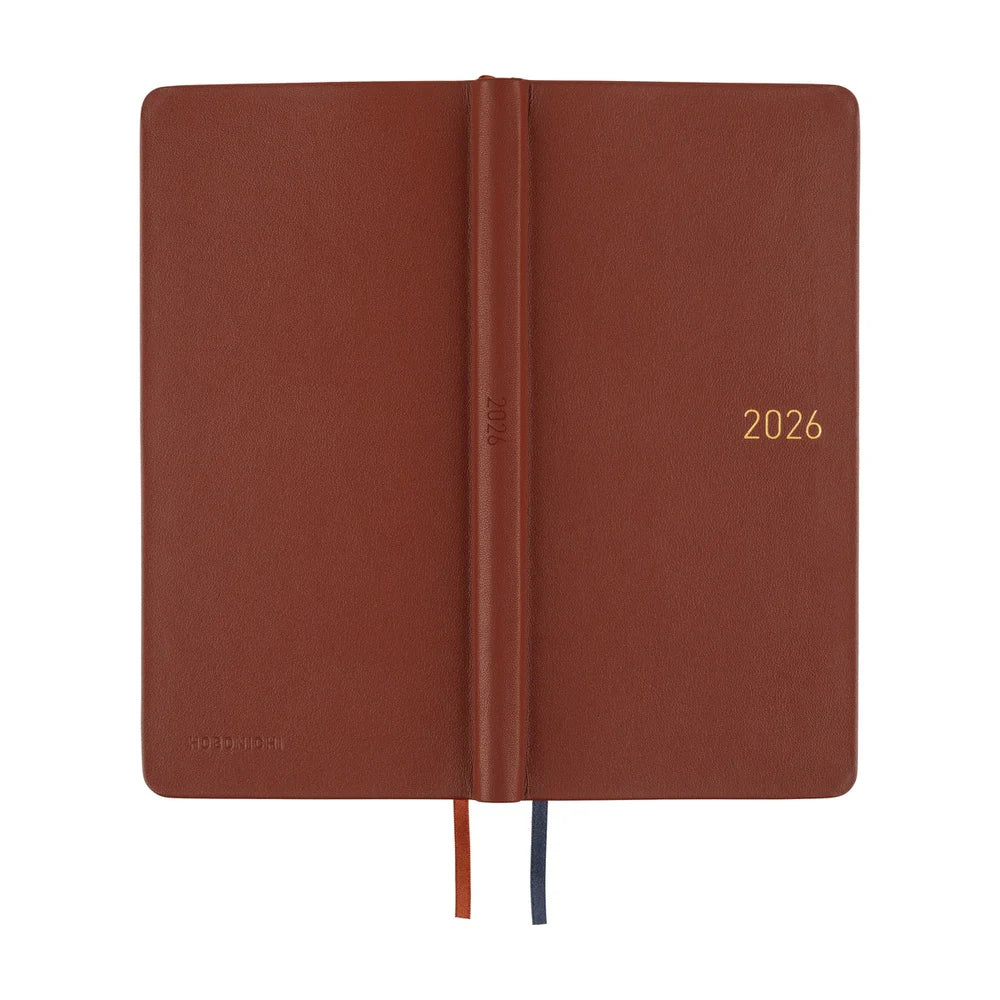 Hobonichi Techo 2026 Weeks / Leather / Wine Brown