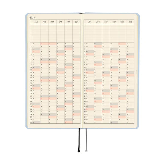 Hobonichi Techo Weeks 2026 / Sky Mist (Orders Start Aug 31st @ 10pm ET)