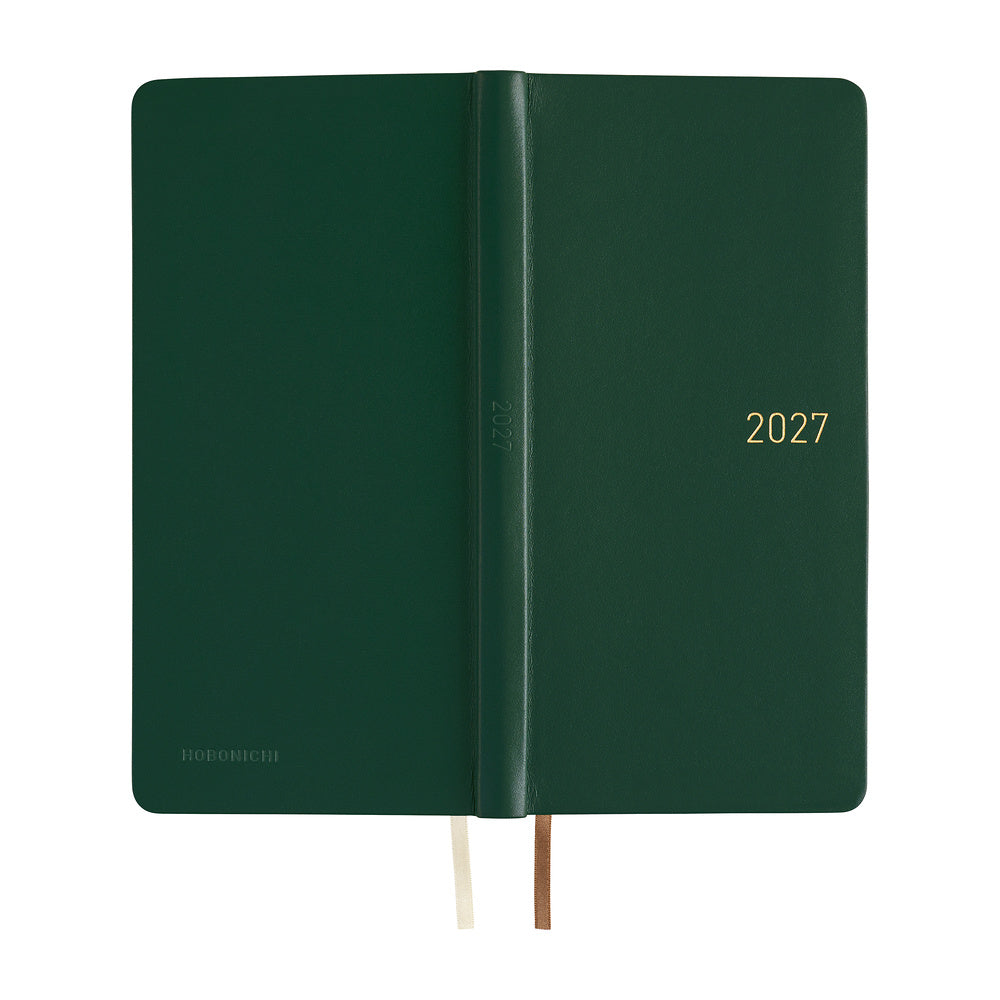 Hobonichi Techo Weeks / Leather: Forest Green
