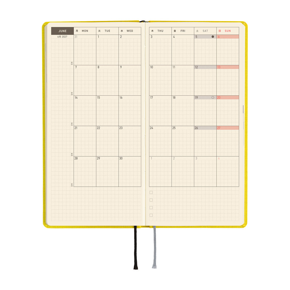 Hobonichi Techo Weeks / Canaria Yellow