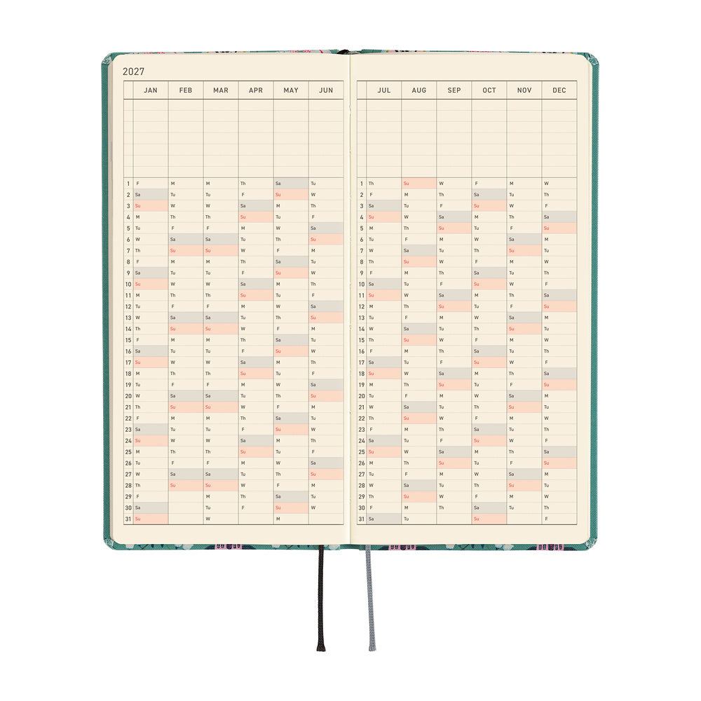 Hobonichi Techo Weeks / Yumi Kitagishi: White Cat Wallpaper