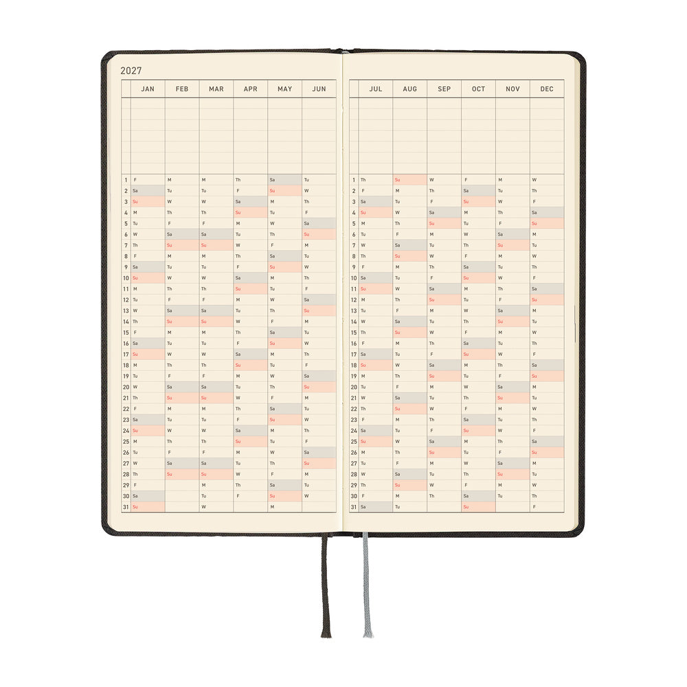 Hobonichi Techo Weeks / Paper Series: Black Argyle