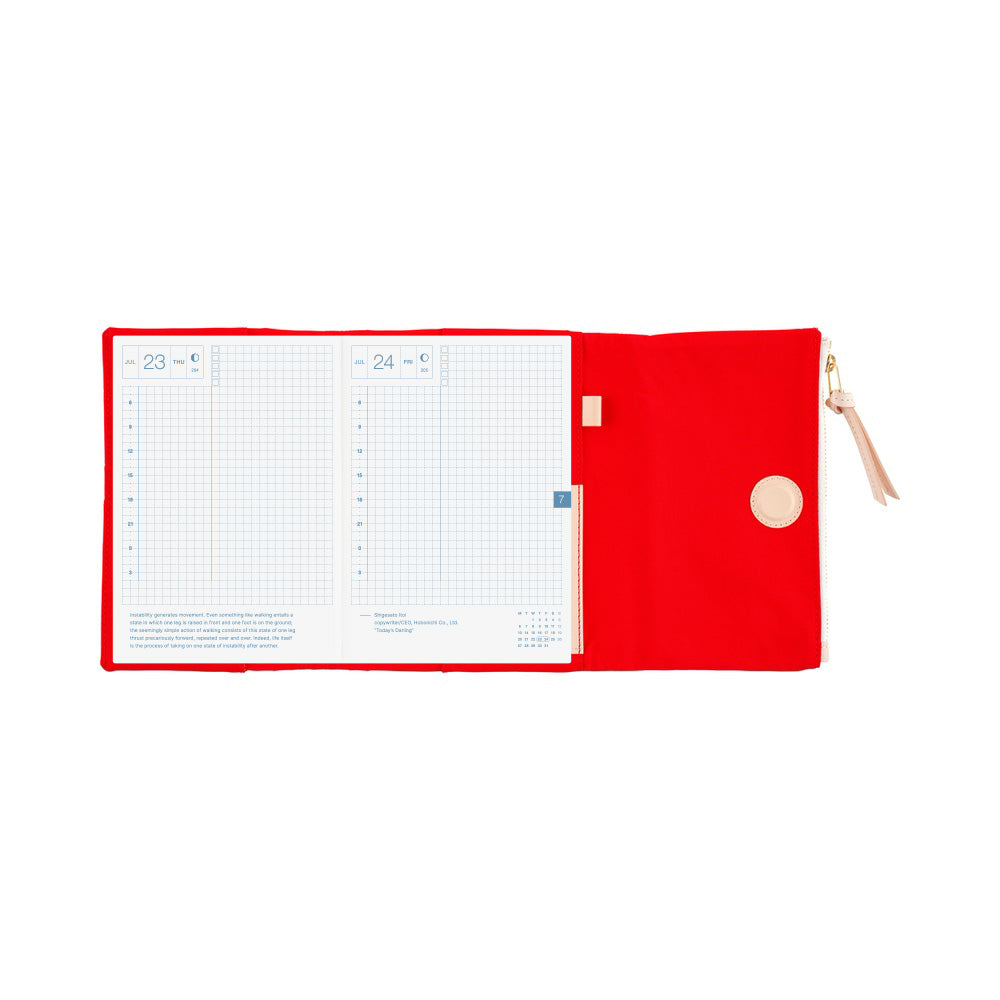Hobonichi Techo Cover / A6 / Tragen: Red