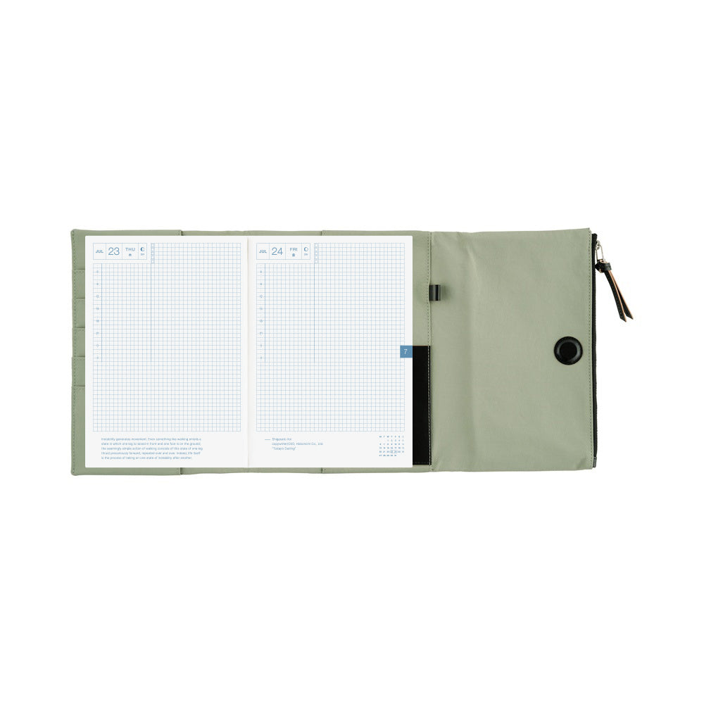 Hobonichi Techo Cover / A5 / Tragen: Oakmoss