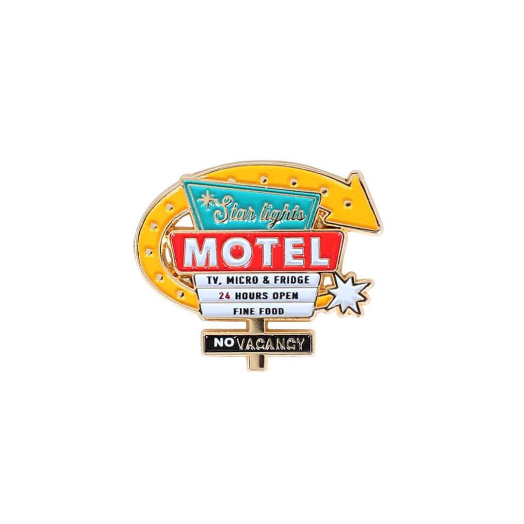 Star Lights Motel Sign Enamel Pin