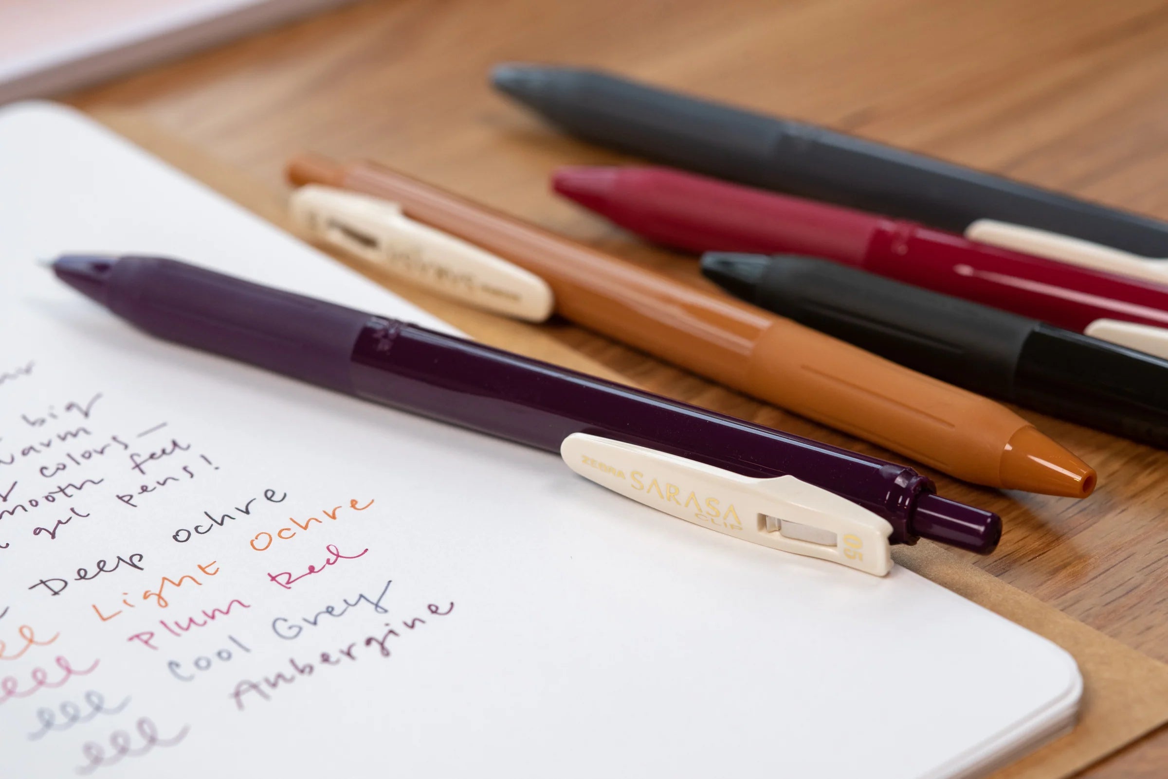 Sarasa Clip 0.5mm Gel Pen / Vintage Colors