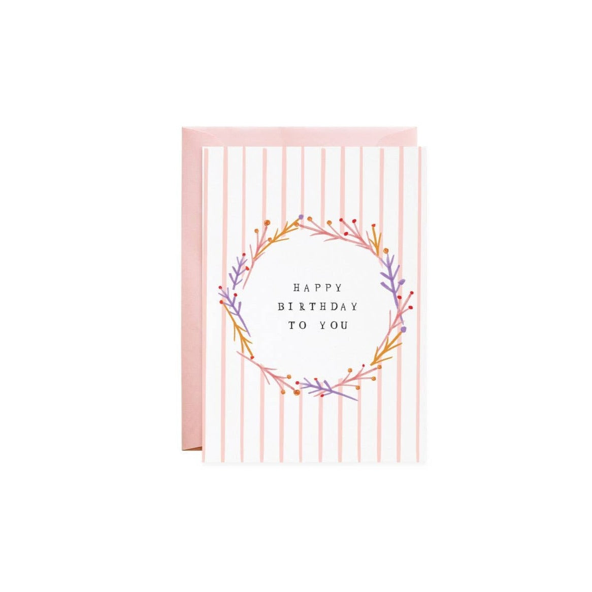 Happy Birthday Wreath Petite Card