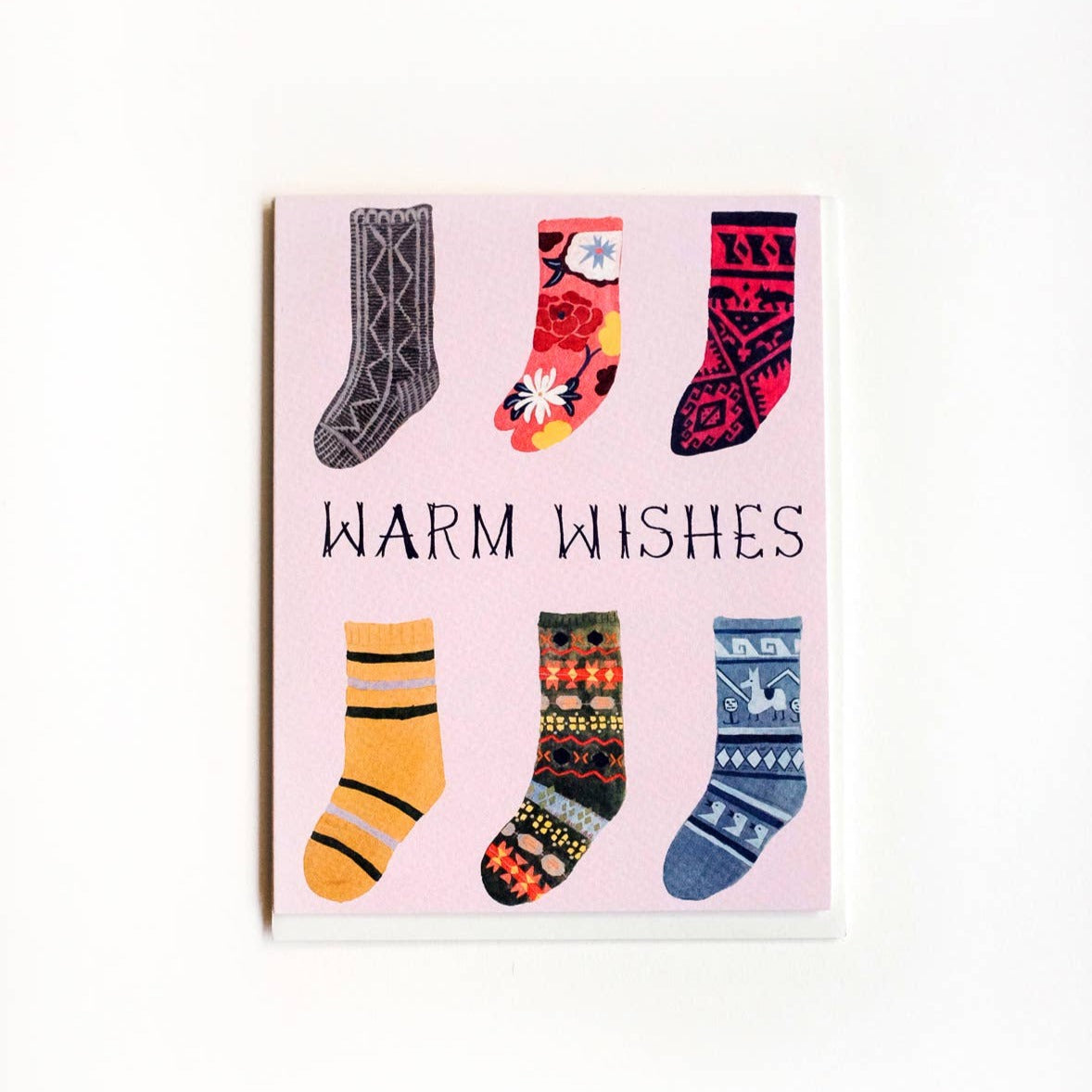 Warm Wishes Socks Card Set of 8
