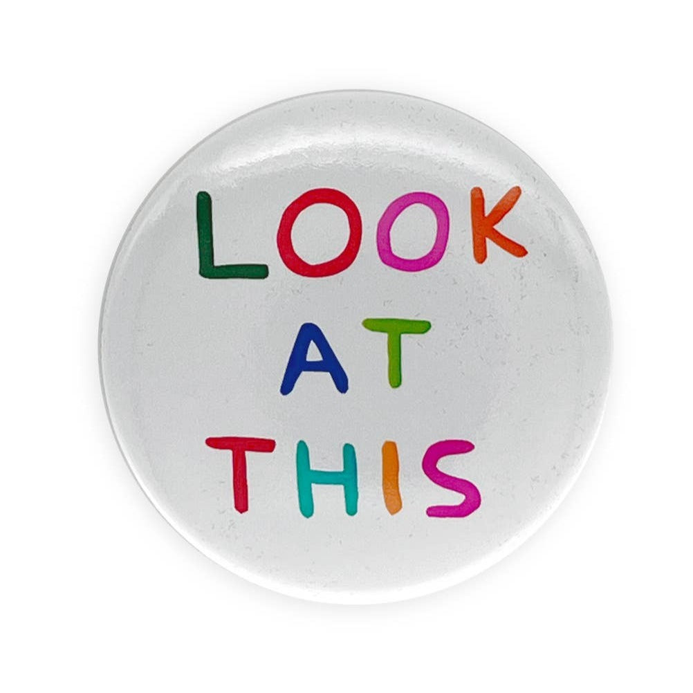 David Shrigley 'Look At This' Pocket Mirror