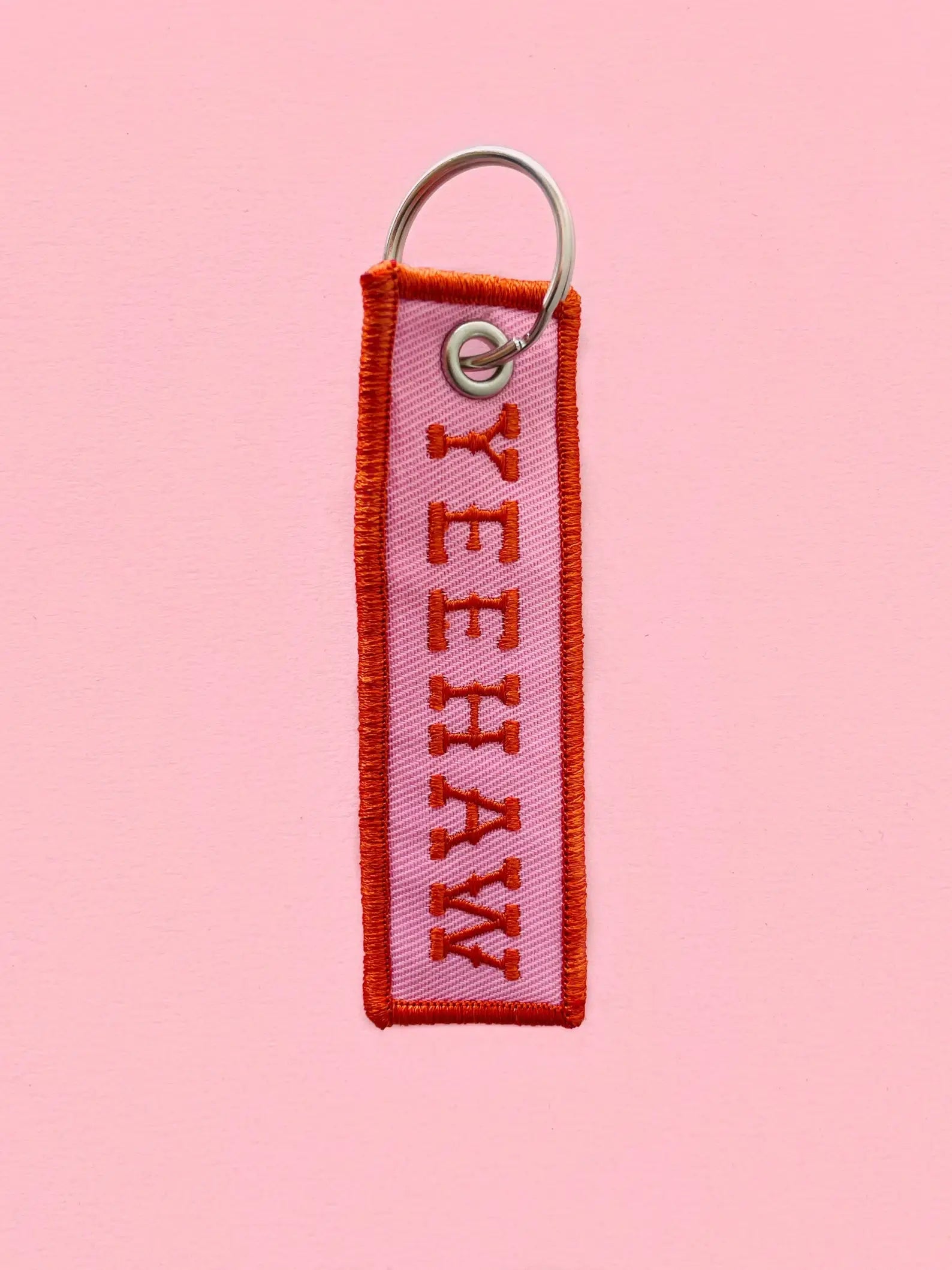 Yeehaw Embroidered Keychain