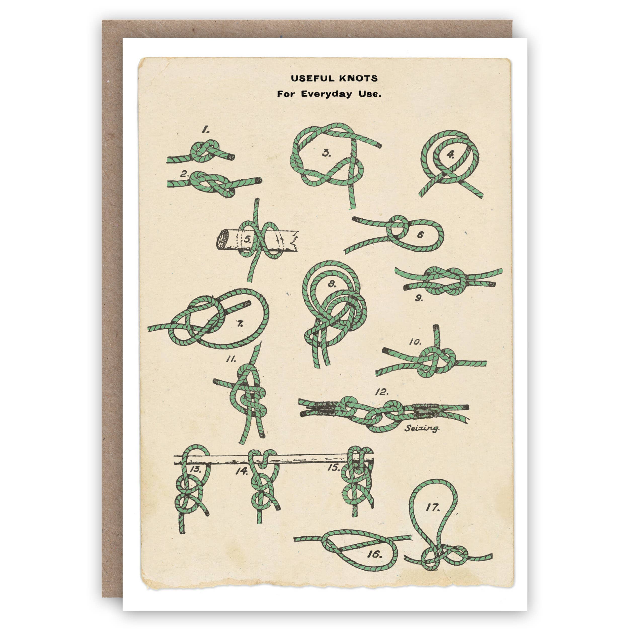 Scouting Knots greeting card