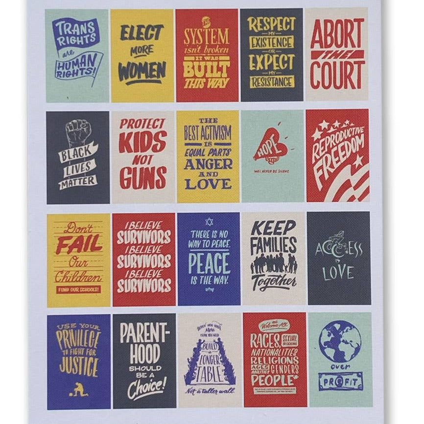 Set of 20 Protest Postcards