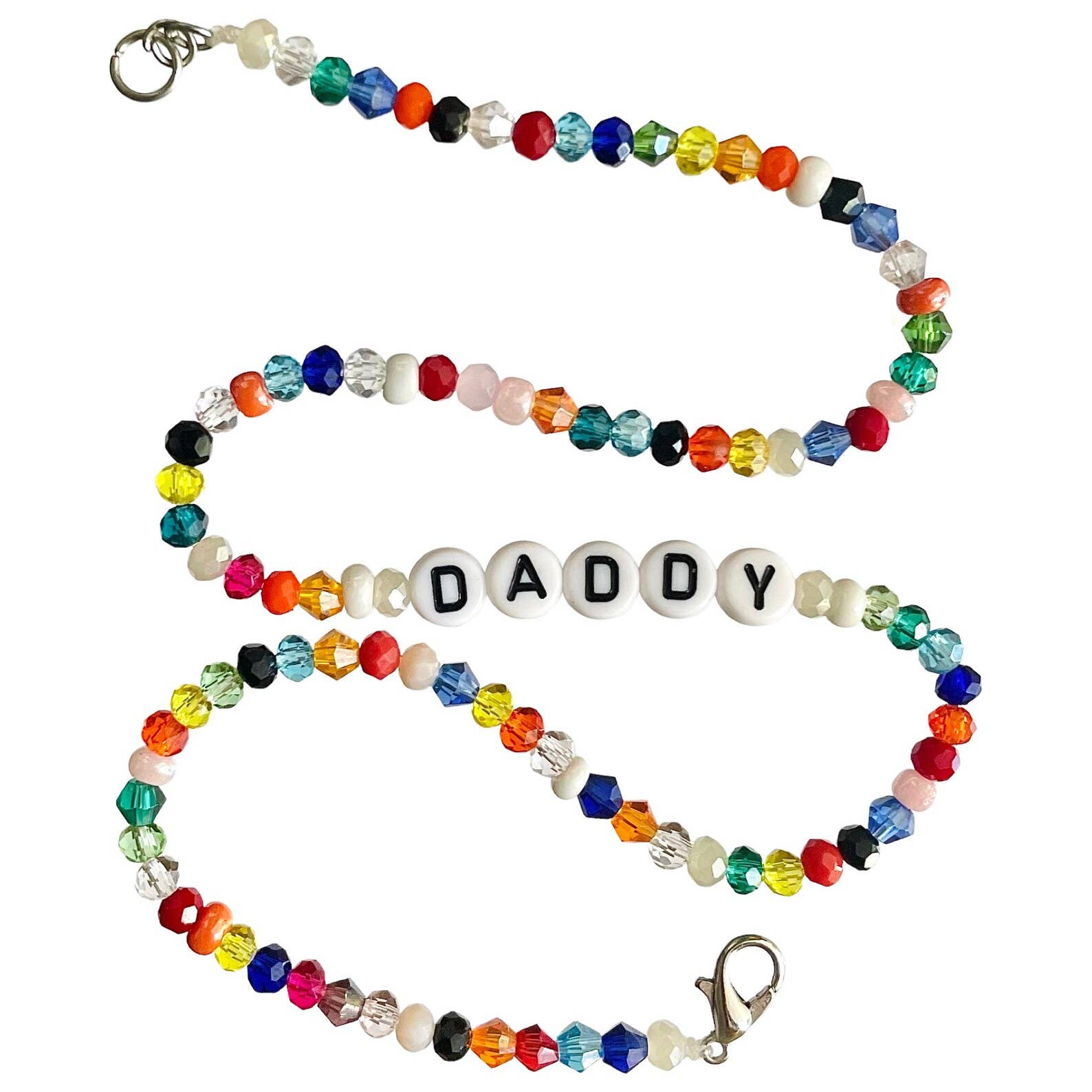 Y2K Beaded Letter Choker / Daddy