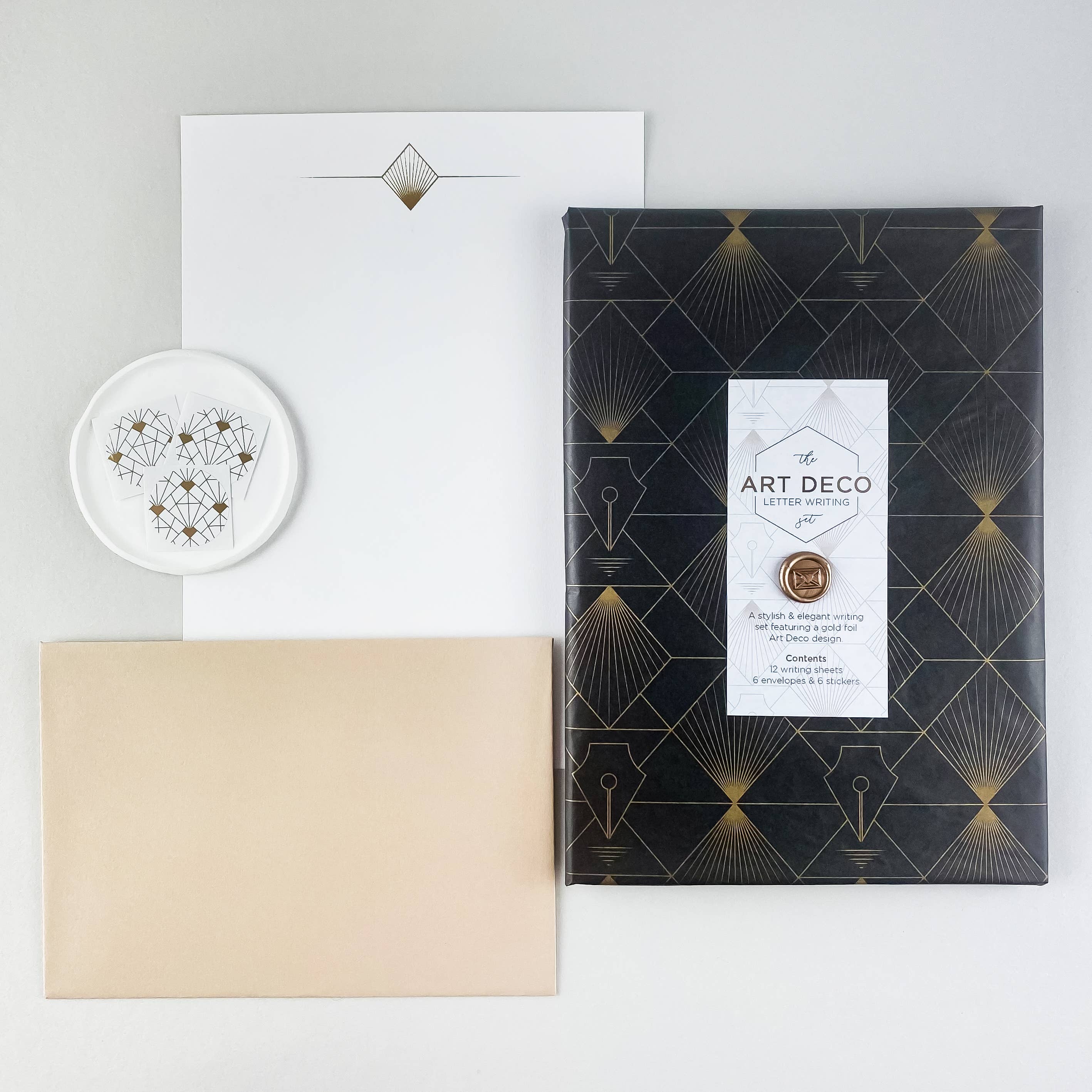 Art Deco Collection Letter Writing Set