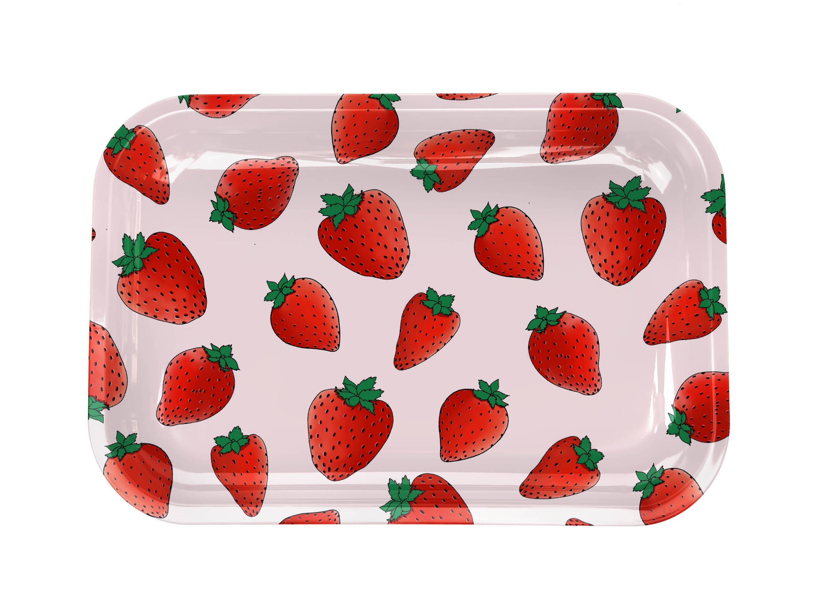 Strawberry All-Purpose Metal Tray