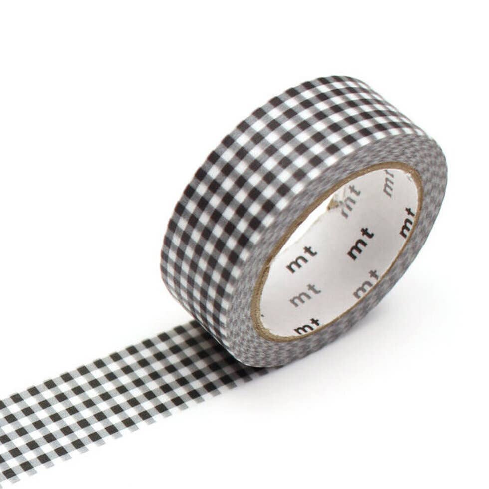 Delicate Checkered Black Washi Tape