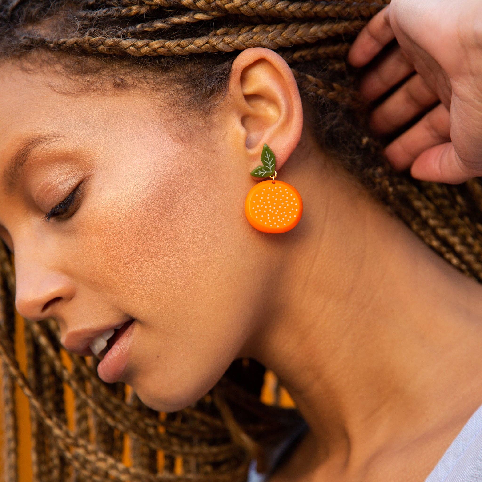 Orange Earrings
