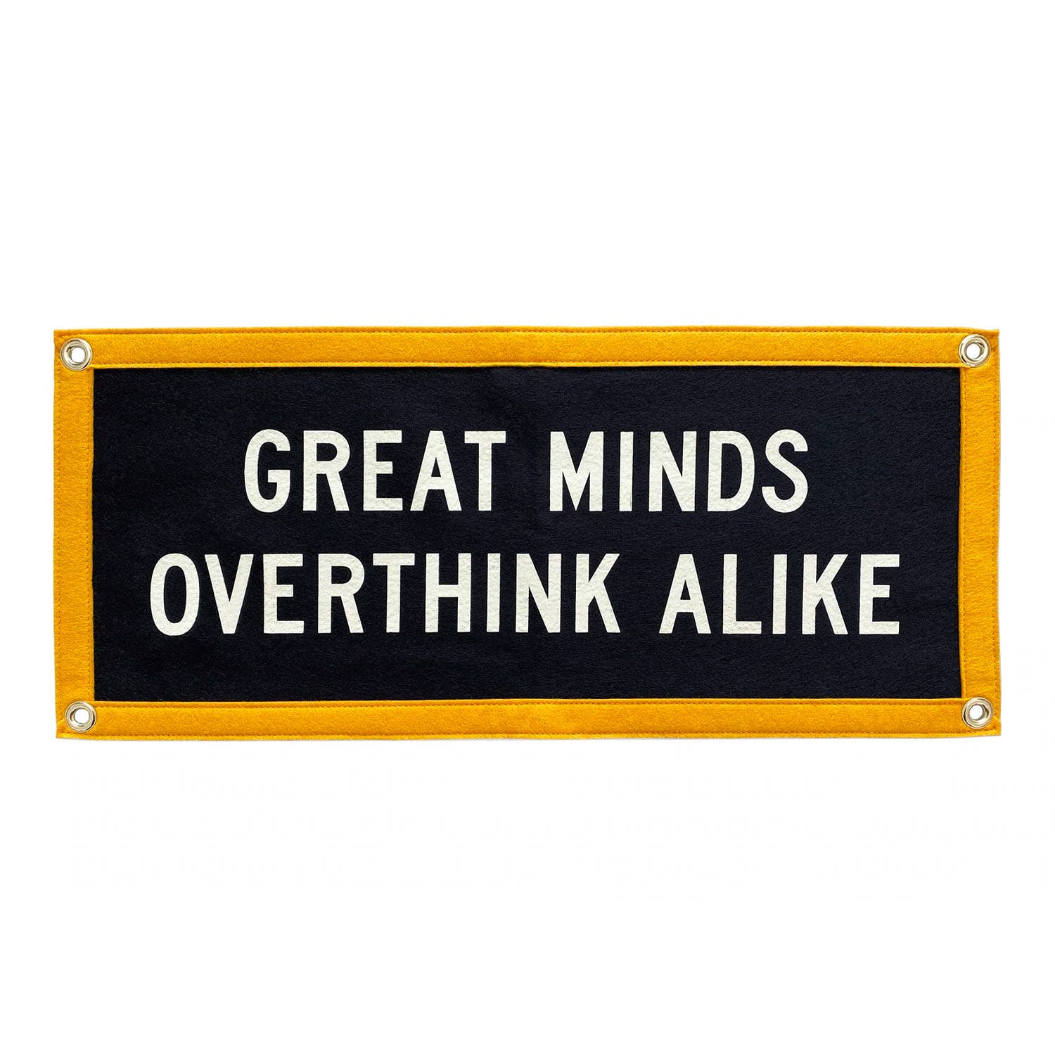 Great Minds Overthink Alike Camp Flag • Holy Smokes x Oxford Pennant
