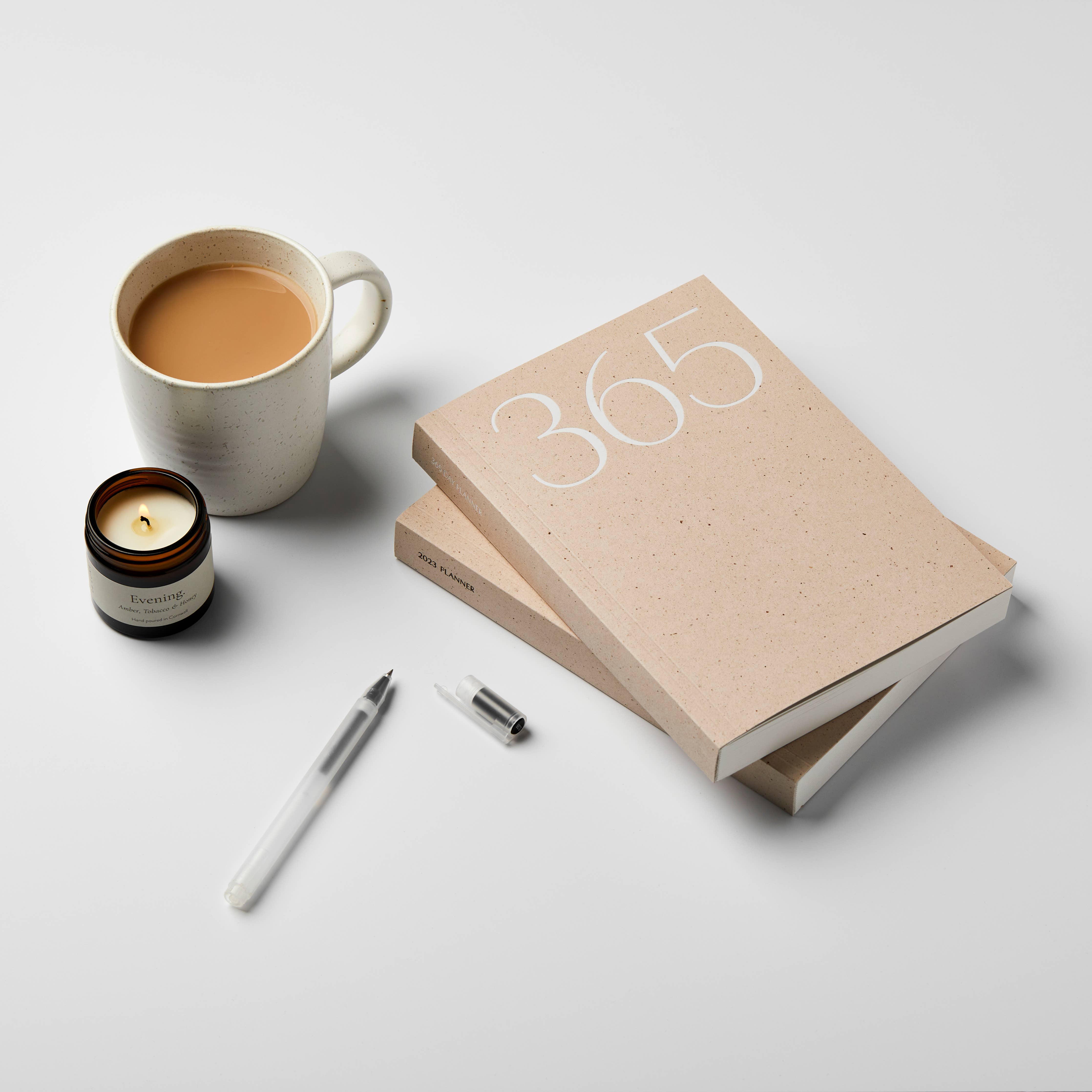 365 layflat undated planner / Cacao Flecks