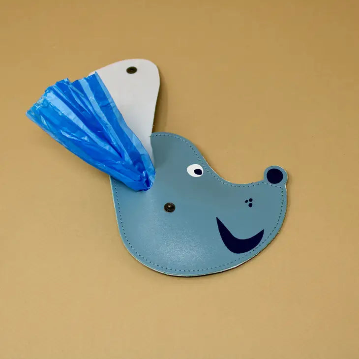 Leather Doggy Bag Holder / Dark Red