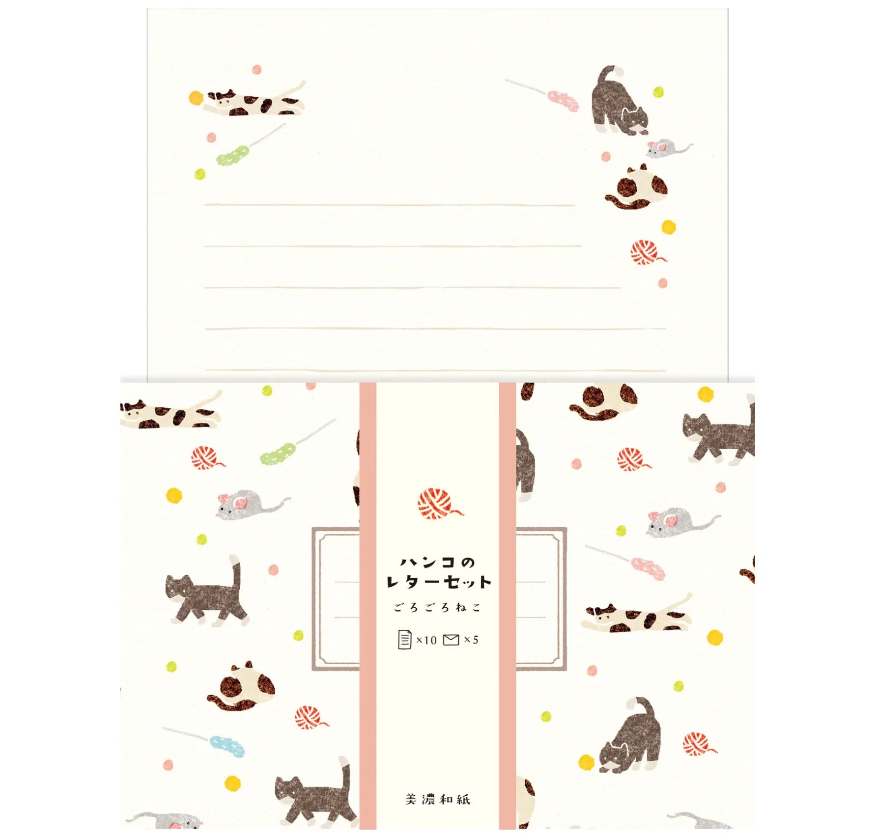 Letter Set / Playful Cats