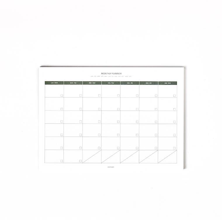 Monthly Desktop Planner