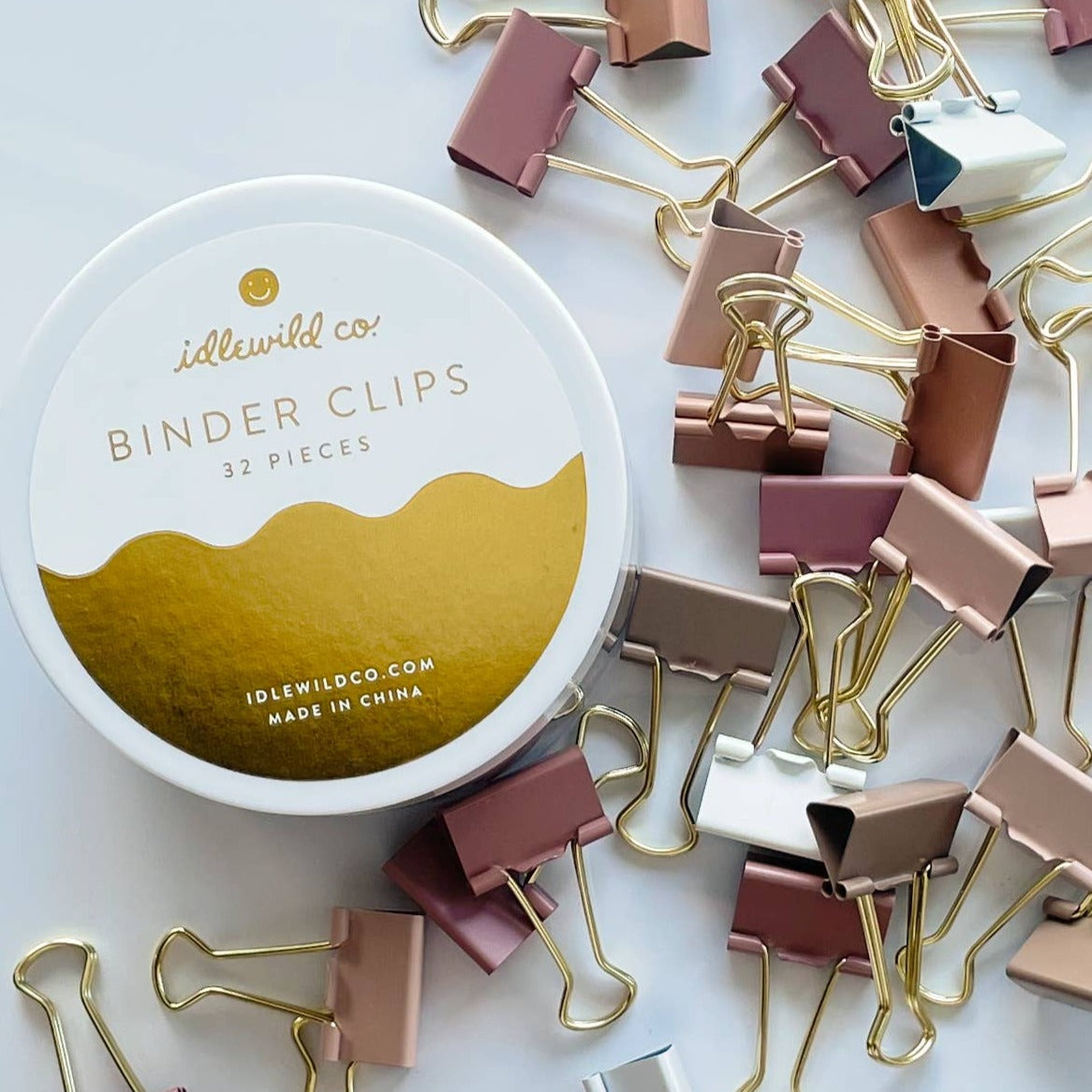 Rosy Nude Binder Clips