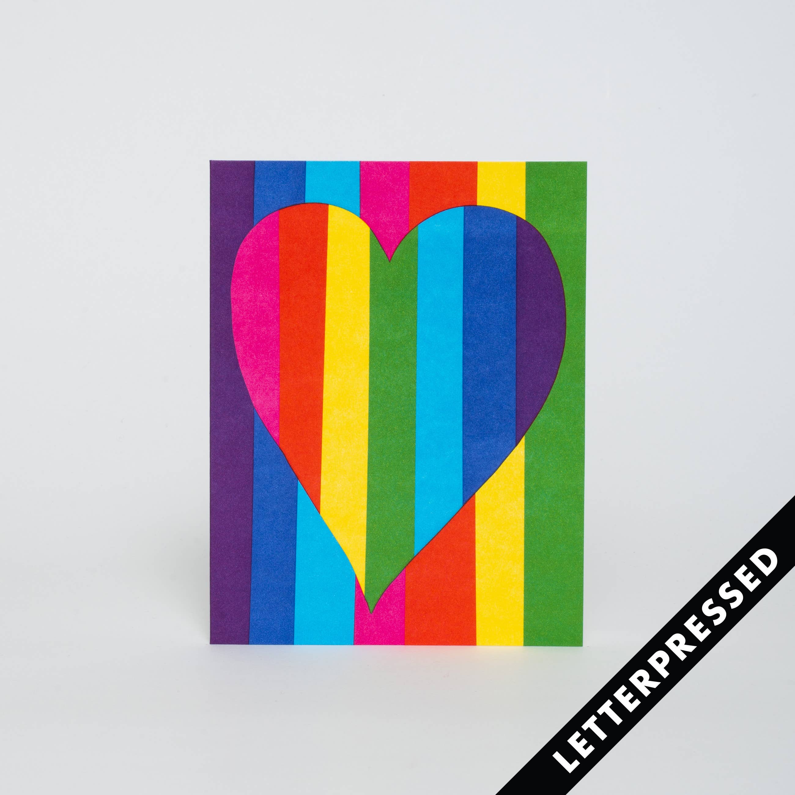 Rainbow Heart Card