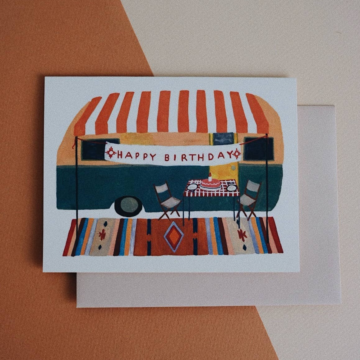 Camper Trailer Birthday Card