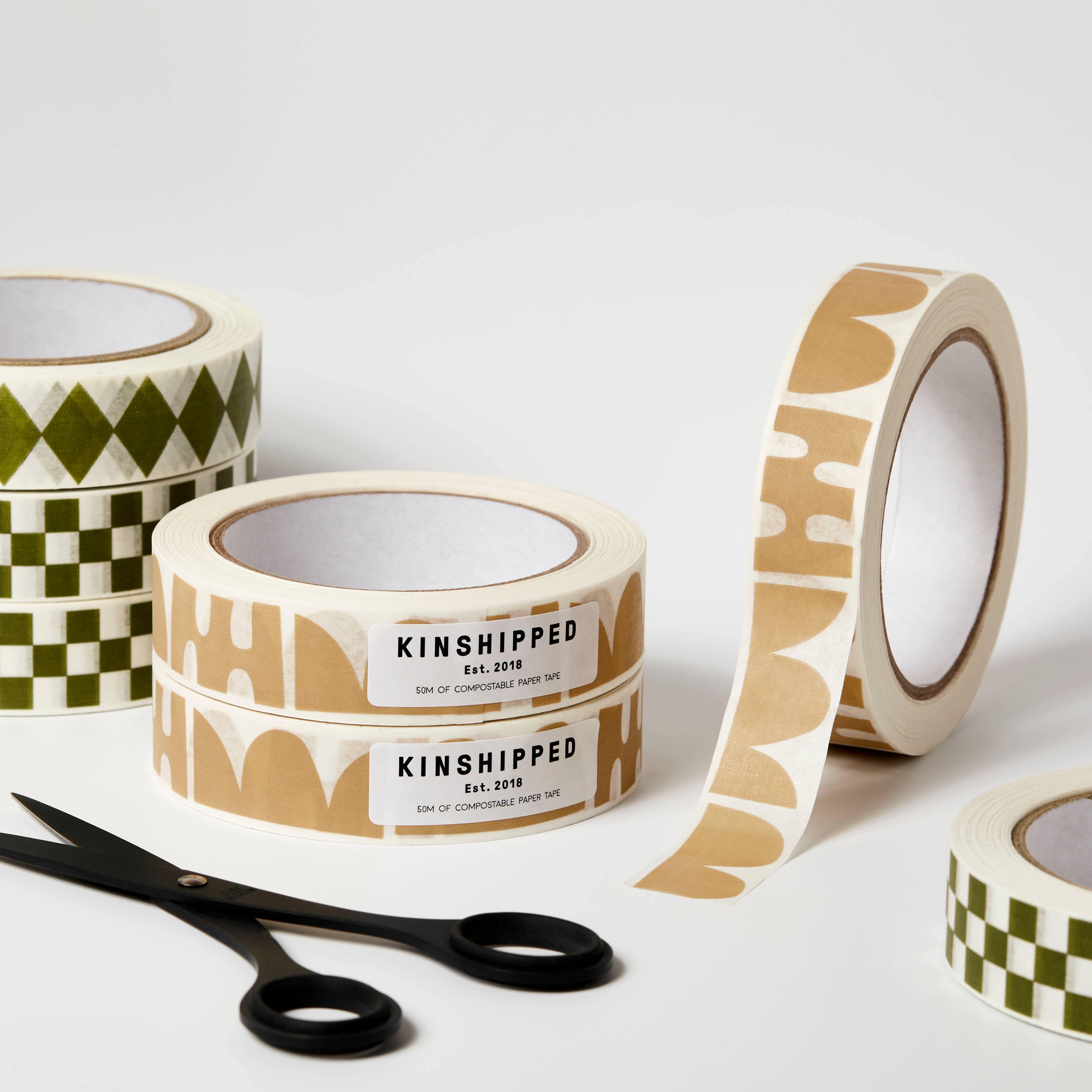 Paper Tape / Taupe Shapes