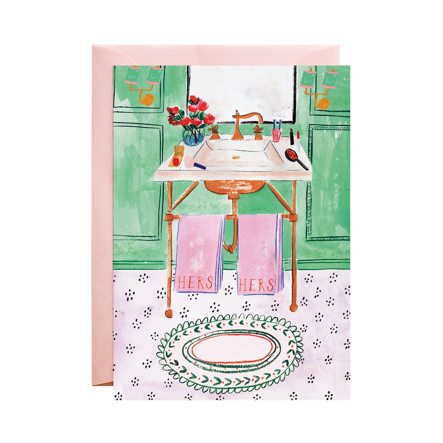 Hers and Hers Towels Card