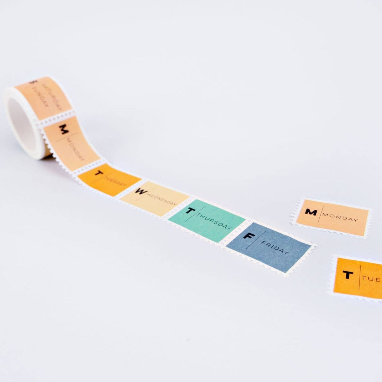 Days of the Week Stamp Washi Tape