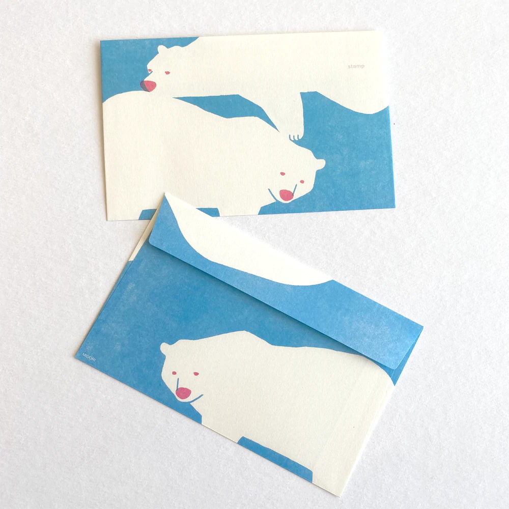 kimagure polar bear letter pad and envelopes