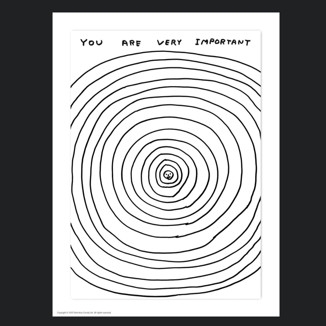 You Are Very Important Postcard
