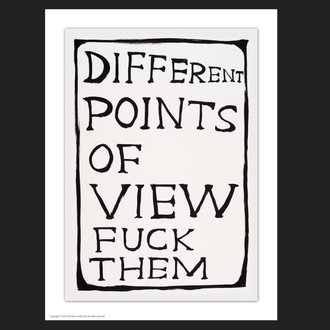 Different Points Of View Postcard