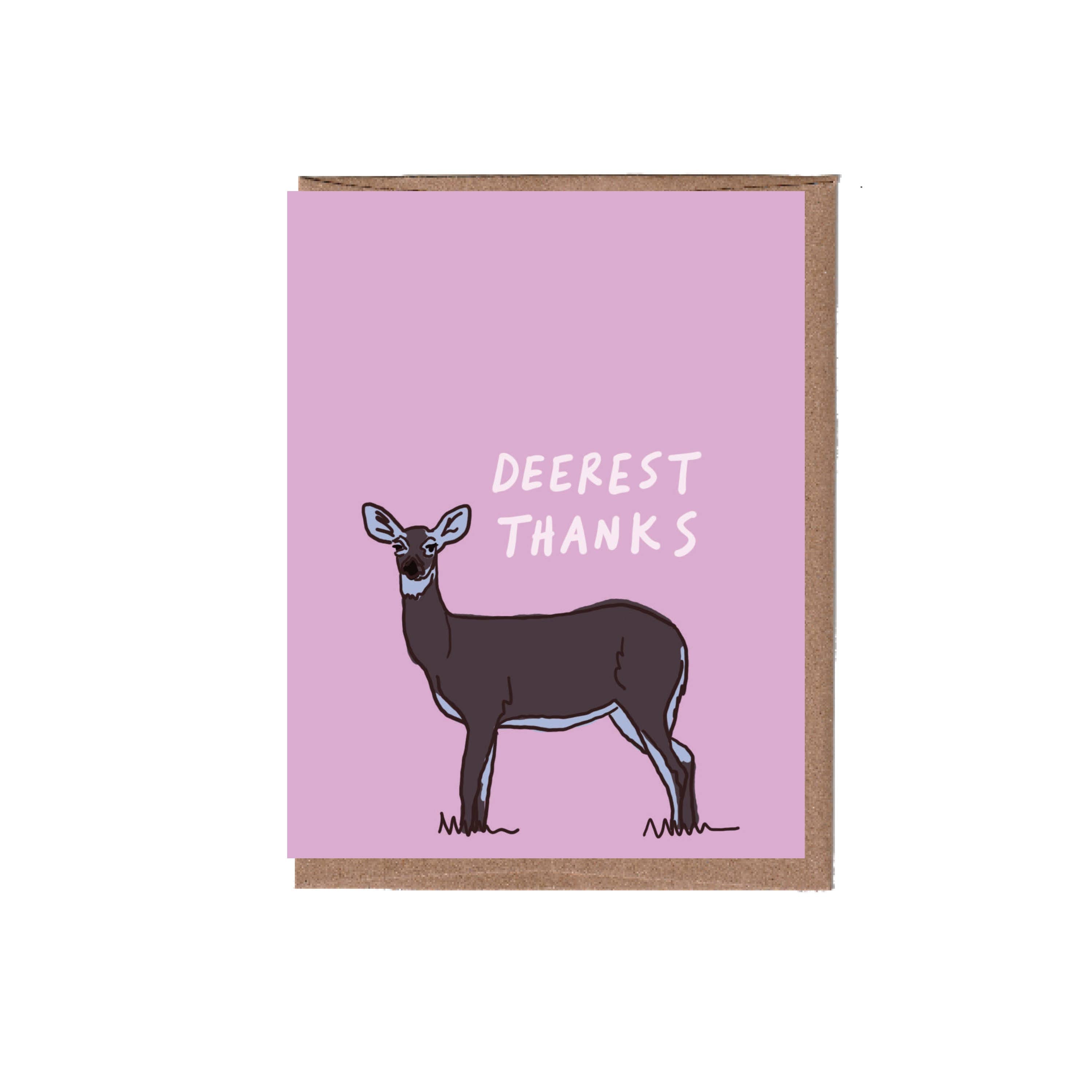 Dearest Thanks Thank You Greeting Card