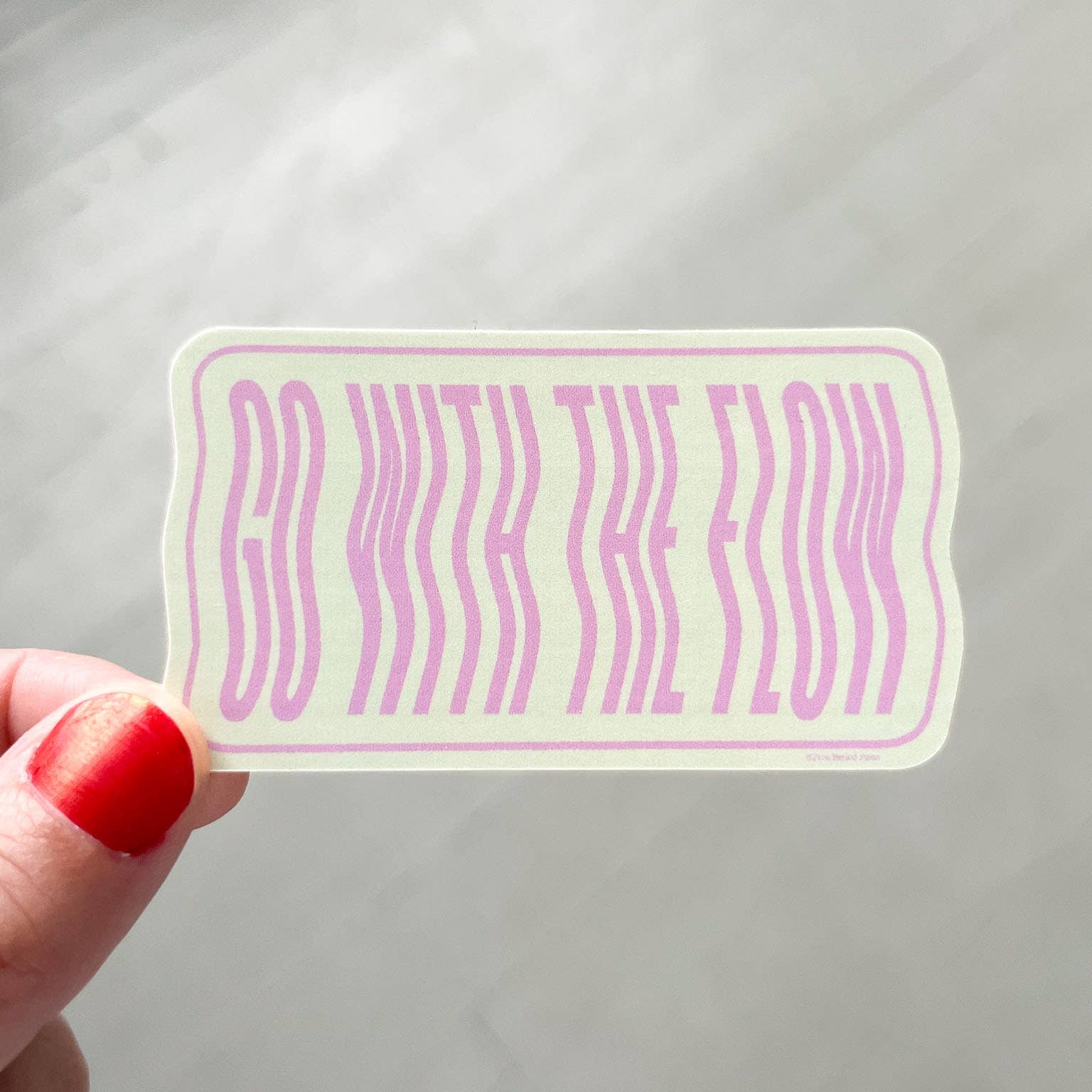Go With The Flow Vinyl Decal Sticker