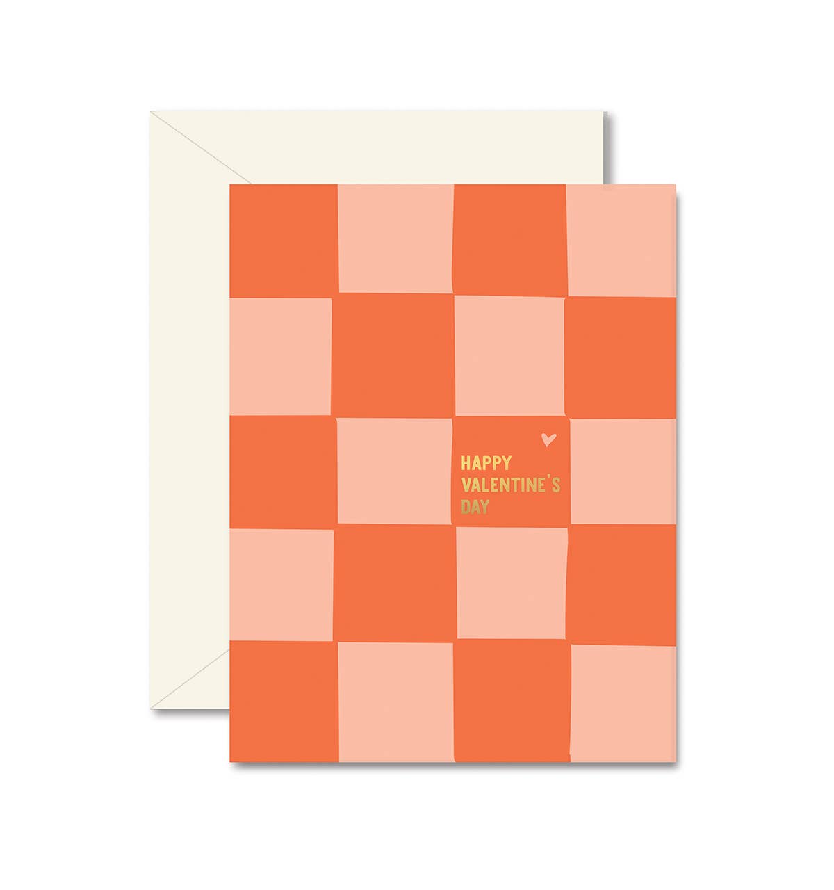 Checkered Valentine Card