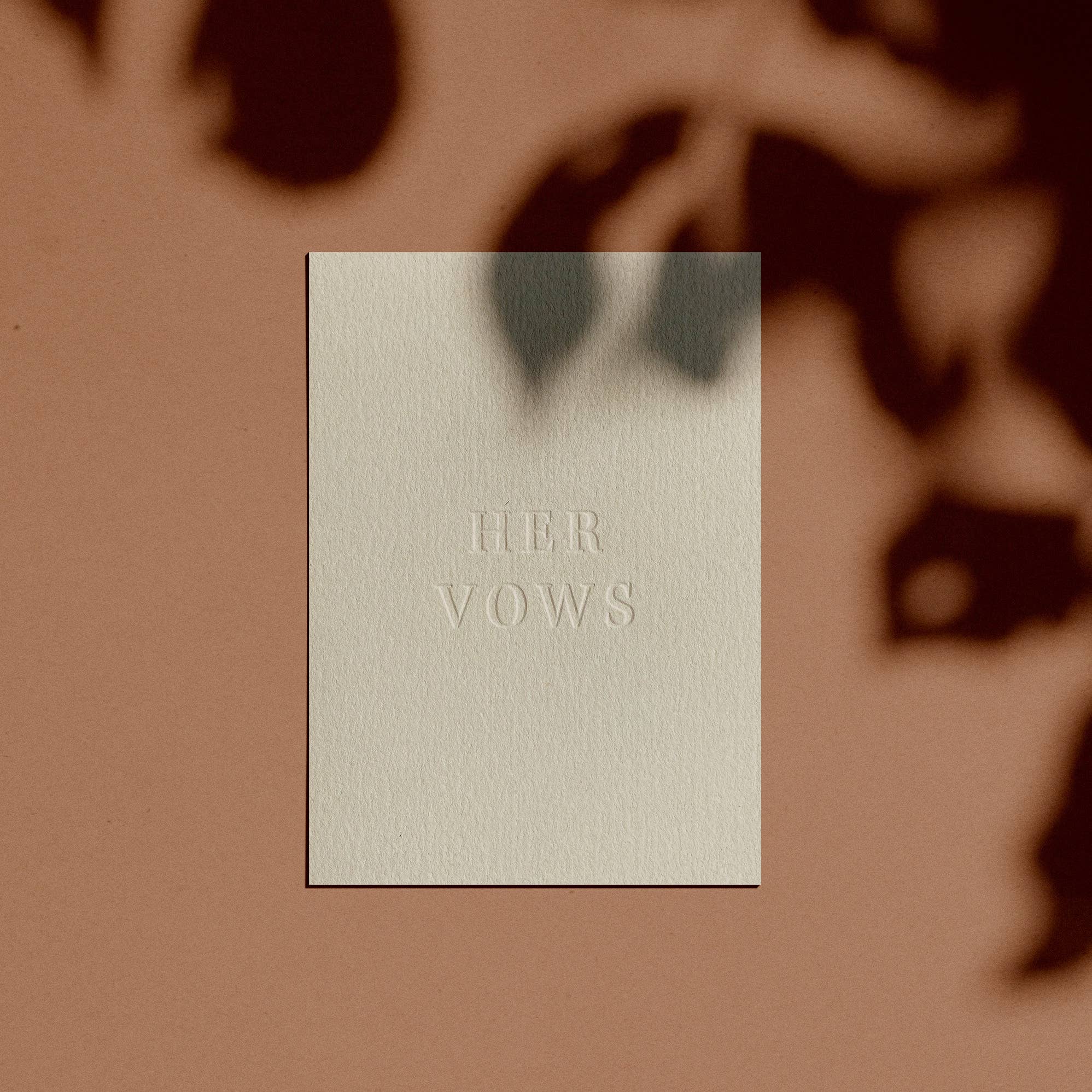 Her Vows Letterpress Card Booklet